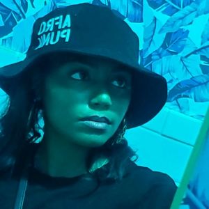 Black and white Afro Punk bucket hat